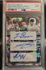 Travis Bazzana / Gavin Turley / Trent Caraway 2024 Leaf Metal Triple Autographs Red White Blue Lava 2/2 #TA-2 PSA 9 — front