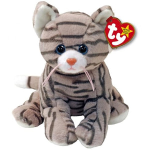 Ty - Silver II Tabby Cat Beanie Baby - Sweets and Geeks