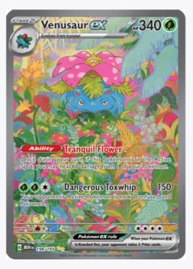 Venusaur ex (Special Illustration Rare) SV: Scarlet and Violet 151 #19 –  Sweets and Geeks