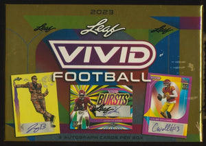 2023 Leaf Vivid Football Hobby Box - Sweets and Geeks