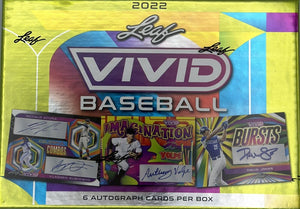 2022 Leaf Vivid Baseball Hobby Box - Sweets and Geeks