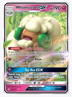 Whimsicott GX SM - Unbroken Bonds # 140/214 - Sweets and Geeks
