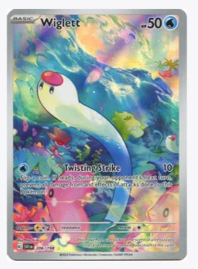 Wiglett (Illustration Rare) SV01: Scarlet & Violet Base Set # 206/198 - Sweets and Geeks