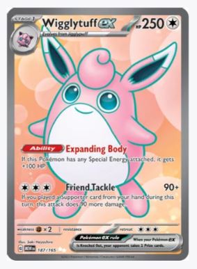 Wigglytuff ex (Full Art) SV: Scarlet and Violet 151 #187/165 - Sweets and Geeks