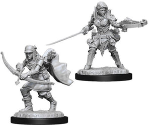 Pathfinder Deep Cuts Unpainted Miniatures: W07 Female Half-Elf Ranger - Sweets and Geeks