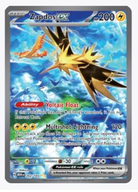 Zapdos ex (Special Illustration Rare) SV: Scarlet and Violet 151 #202/165 - Sweets and Geeks