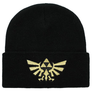 The Legend of Zelda Hylian Symbol Embroidered Patch Beanie - Sweets and Geeks