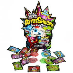 Aftershocks Tongue Coloring 20pk- Blue Raspberry/Cherry 1oz - Sweets and Geeks
