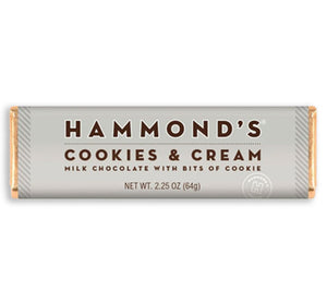 Hammond's Bar Cookies & Cream - Milk - Sweets and Geeks