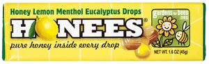 Honees Honey Lemon Eucalyptus Drops - Sweets and Geeks