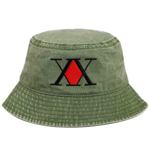 Hunter X Hunter Pigment Dyed Bucket Hat With Embroidery - Sweets and Geeks