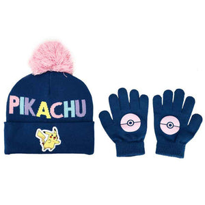 Pokemon - Pikachu Youth Beanie & Gloves Combo - Sweets and Geeks