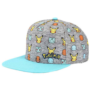 POKEMON YOUTH MICROFIBER AOP CURVED BILL SNAPBACK - Sweets and Geeks