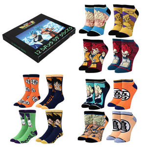 Dragon Ball Z Broly 12 Days of Socks Box Set - Sweets and Geeks