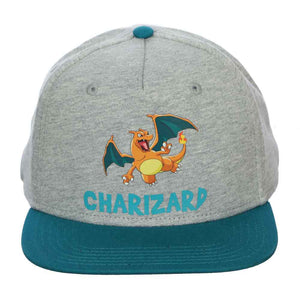 Pokemon Charizard Jersey Patch Youth Flat Bill Snapback - Sweets and Geeks