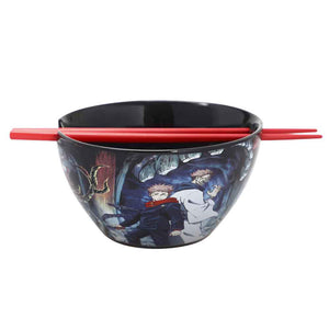 Jujutsu Kaisen Ceramic Ramen Bowl with Chopsticks - Sweets and Geeks