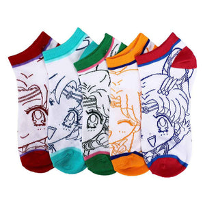 Sailor Moon 5 Pair Ankle Socks - Sweets and Geeks