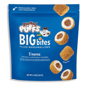 STUFFED PUFFS FILLED MARSHMALLOWS - S'MORES - Sweets and Geeks