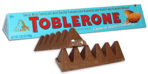 Toblerone Bar - Milk w/ Crunchy Salted Almond - Sweets and Geeks