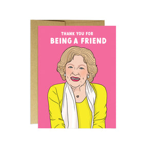 Betty "Thank you for Being a Friend" | Thank you Card - Sweets and Geeks
