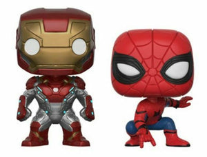 Funko Pop! Marvel: Spiderman Homecoming - Iron Man / Spider-Man - Sweets and Geeks