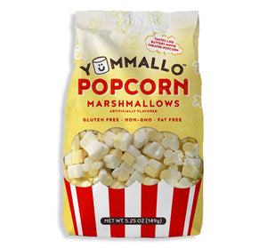 Yummallo Popcorn Marshmallow Stand up Bag 5.25 Oz - Sweets and Geeks