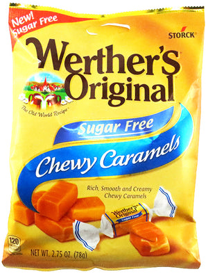 WERTHERS ORIGINAL SUGARFREE CHEWY CARAMEL - Sweets and Geeks