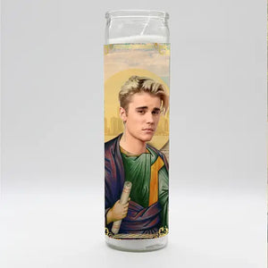 Justin Bieber Candle - Sweets and Geeks