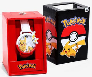 Pokemon - Pikachu Alloy Watch with Stitched Strap - Sweets and Geeks