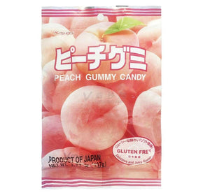 KASUGAI GUMMY CANDY - PEACH PEG BAG - Sweets and Geeks