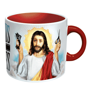 Jesus Shaves Mug - Sweets and Geeks