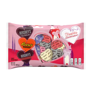 Hershey's Assorted Chocolate Hearts 14.2oz Bag - Sweets and Geeks