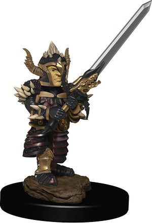 Dungeons & Dragons Fantasy Miniatures: Icons of the Realms Premium Figures W6 Halfling Fighter Male (May 2021 Preorder) - Sweets and Geeks