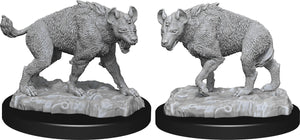 WizKids Deep Cuts Unpainted Miniatures: W14 Hyenas (April 2021 Preorder) - Sweets and Geeks