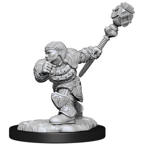 Magic the Gathering Unpainted Miniatures: W14 Dwarf Fighter & Dwarf Cleric (May 2021 Preorder) - Sweets and Geeks