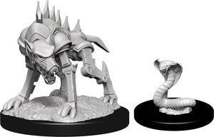 Dungeons & Dragons Nolzur's Marvelous Unpainted Miniatures: W14 Iron Cobra & Iron Defender (April 2021 Preorder) - Sweets and Geeks