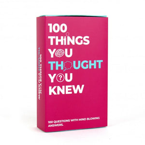 100 Things You Thought You Knew - Sweets and Geeks