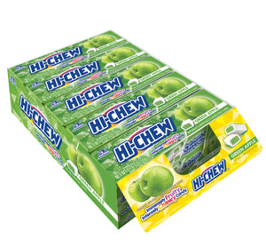 HI-CHEW STICK CHEWY FRUIT CANDY - GREEN APPLE - 1.76 oz - Sweets and Geeks