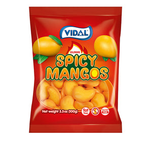 VIDAL GUMMI SPICY MANGOS PEG BAG - Sweets and Geeks