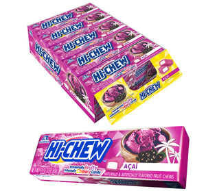 HI-CHEW STICK CHEWY FRUIT CANDY - ACAI - 1.76 oz - Sweets and Geeks