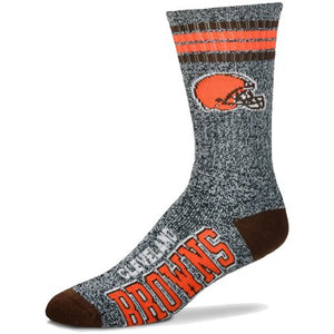 Cleveland Browns Marbled Crew Socks - Sweets and Geeks