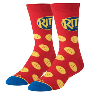 Mens Folded Socks - Ritz Crackers - Sweets and Geeks