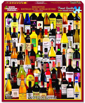 Wine Bottles 1000 Piece Puzzle - Sweets and Geeks