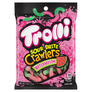 Trolli Sour Brite Crawlers Watermelon 5oz Bag - Sweets and Geeks