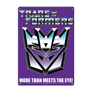 Transformers Decepticon Metal Sign - Sweets and Geeks