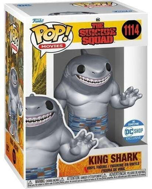 Funko Pop! Movies - The Suicide Squad - King Shark (Metallic) #1114 - Sweets and Geeks
