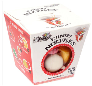 RAINDROPS GUMMY NOODLES IN TAKEOUT CARTON SMALL - Sweets and Geeks