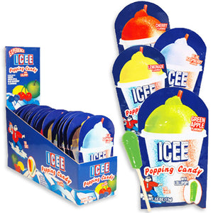 ICEE POPPING CANDY LOLLIPOP-ASSORTED FLAVORS - Sweets and Geeks