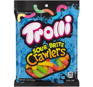 TROLLI SOUR BRITE CRAWLERS PEG BAG - Sweets and Geeks