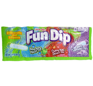 LIK-M-AID FUN DIP - 3 FLAVOR STRIP - Sweets and Geeks